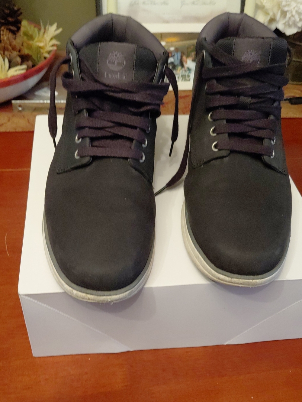 Timberland Men's Black Chukka Boots Lace-Up Casual. Sz 12